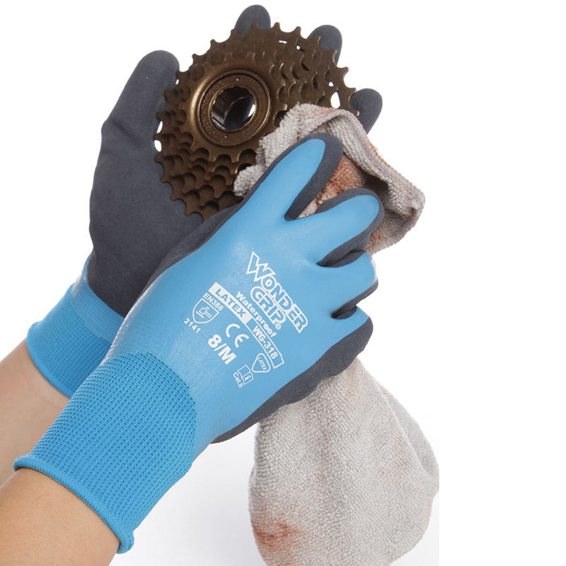 Latex waterproof non-slip gloves