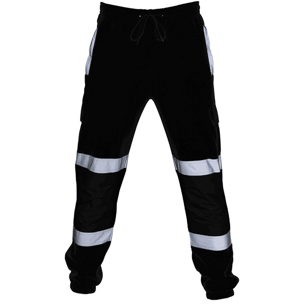 Men's Shiny Elastic Trousers Track Pants Cross border