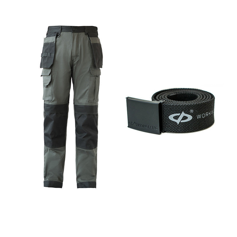 Multi-pocket Overalls Wear-resistant Labor Protection Fly Bag Pants